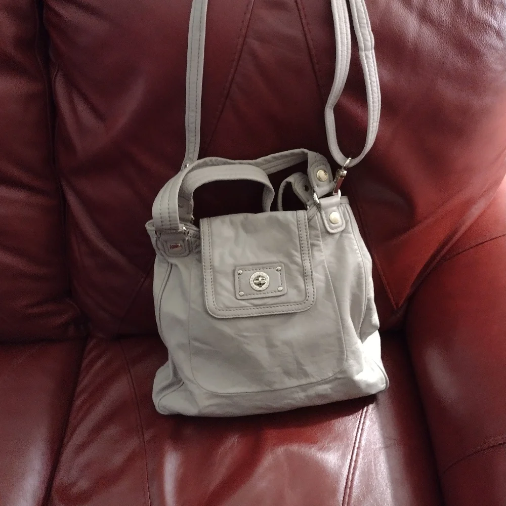 Marc Jacobs Neutral Leather Satchel, EUC